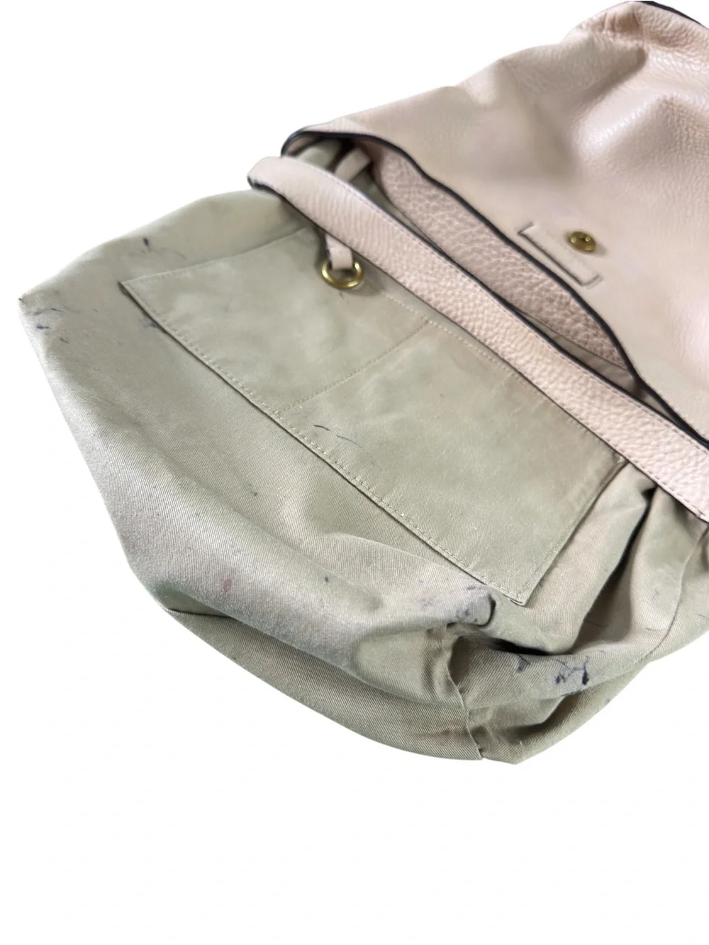 J. Crew Signet Leather Hobo Bag #H3879 Cream, everyday, career, italian leather